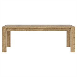 Melanie Modern Classic Brown Oak Rectangular Extendable Dining Table - 84-102&quot;