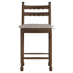 Declan Updated Traditional Dark Brown Oak Counter Stool