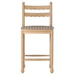 Declan Updated Traditional Light Brown Oak Counter Stool