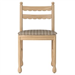 Declan Updated Traditional Light Brown Oak Dining Chair - Set of 2