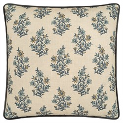 Chauvin Updated Traditional Blue Floral Throw Pillow - 22x22