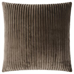 Lavalle Modern Classic Brown Cotton Throw Pillow - 22x22