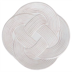 Juliska Le Panier Mystic Knot French Country Whitewash Ceramic Salad Plate