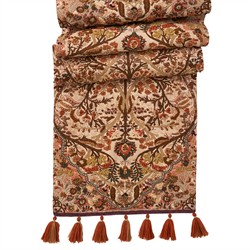 Juliska Willa French Country Amber Embroided Cotton Table Runner