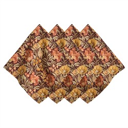 Juliska Willa French Country Amber Floral Cotton Napkin - Set of 4