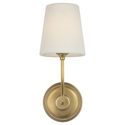 Visual Comfort Vendome Updated Traditional Antique Brass Cordless Single Armed Sconce