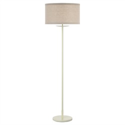 Visual Comfort Walker Modern Natural Shade Light Cream Steel Cordless Floor Lamp