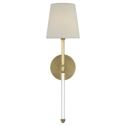 Visual Comfort Camille Modern Classic Antique Brass Cordless Wallchiere Sconce