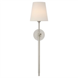 Visual Comfort Bryant Modern Classic Polished Nickel Cordless Tail Sconce