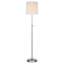 Visual Comfort Bryant Modern Classic Polished Nickel Cordless Floor Lamp