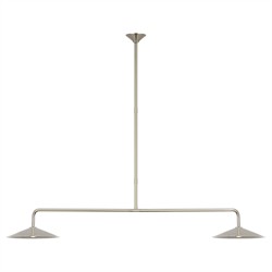 Visual Comfort Ponce Updated Traditional Polished Nickel Linear Pendant