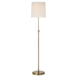 Visual Comfort Bryant Modern Classic Antique Brass Cordless Floor Lamp