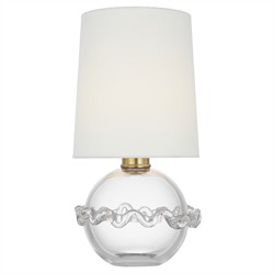 Visual Comfort Breslin Updated Traditional Glass Cordless Table Lamp