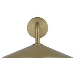 Visual Comfort Ponce Updated Traditional Antique Brass Armed Sconce