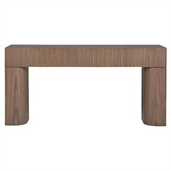 Elias Modern Classic Brown Wood Console Table