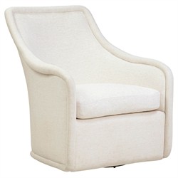 Heather Modern Classic Cream Crypton Swivel Chair