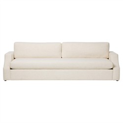 Mila Modern Classic Cream Crypton Sofa - 105"