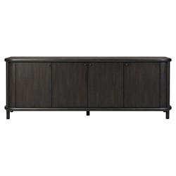 Bonnie Rustic Lodge Black Oak Sideboard