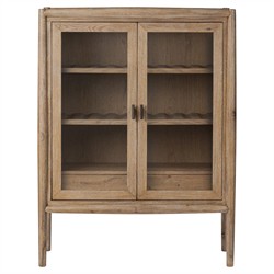 Genesis Updated Traditional Weathered Oak Bar Cabinet