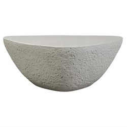 Julia Modern Classic Grey Concrete Outdoor Coffee Table - Small