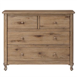 Basil Rustic Lodge Weathered Oak Dresser