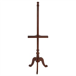 Eamon Updated Traditional Dark Brown Wood Easel Stand