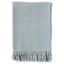 Adelaide Coastal Beach Seafoam Cotton Handwoven Throw Blanket
