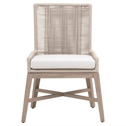 Orla Coastal Cream Performance Outdoor Woven Dining Chair - Set of 2