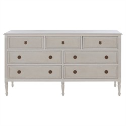 Caroline Updated Traditional Cerused White Oak Double Dresser