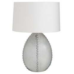 Jaxx Coastal Beach Ice Reactive Glazed Ceramic Table Lamp