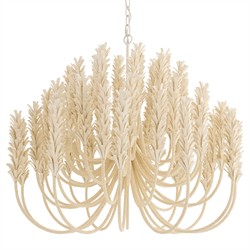 Kaia Coastal Beach Cream Coconut Shell Chandelier