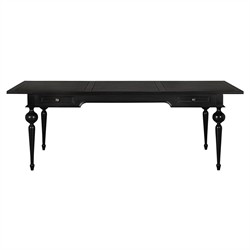 Landry Updated Traditional Black Wood Desk