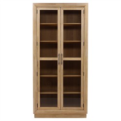 Lumber Modern Classic Natural Oak Display Cabinet