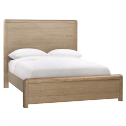 Tara Coastal Beach Natural Oak Bed - Queen