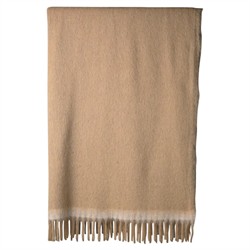 Ethan Modern Classic Brown Wool Woven Throw Blanket