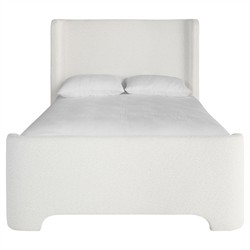 Lennie Modern Classic Cream Boucle Bed - Queen