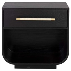 Ayelet Modern Classic Black Oak Nightstand
