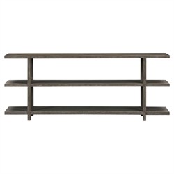 Collector Modern Classic Worn Black Oak Rectangular Console Table