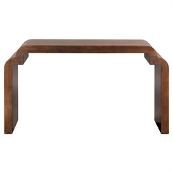 Daisy Modern Classic Dark Brown Wood Rectangular Console Table