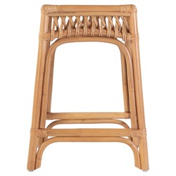 Cayden Coastal Beach Natural Rattan Counter Stool