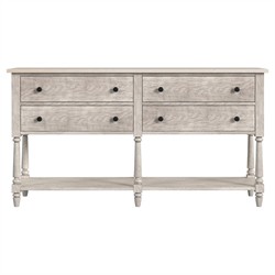 Florentine French Country Cream Marble Grey Wood Sideboard
