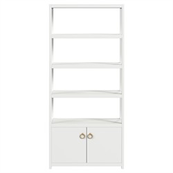 Allura Modern Classic White Wood Etagere