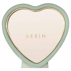 AERIN Piero Modern Classic Eucalyptus Leather Heart Photo Frame - 5x5