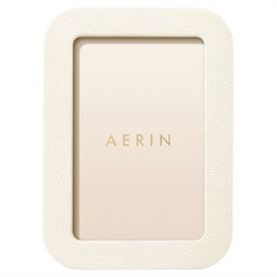 AERIN Modern Classic Cream Embossed Shagreen Photo Frame - 4x6