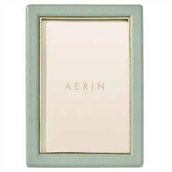 AERIN Piero Modern Classic Eucalyptus Leather Photo Frame - 4x6