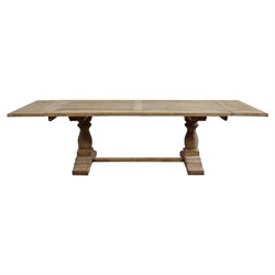 Raffiel Traditional Reclaimed Elm Rectangular Extendable Dining Table - 79-111&quot;