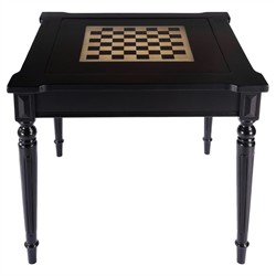 Isabella Updated Traditional Black Wood Game Table
