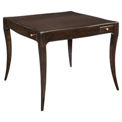 Addison Updated Traditional Brown Mahogany Game Table