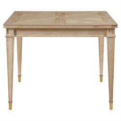 Century Maison French Country Blonde Cerused Oak Game Table