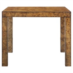 Parsons Modern Classic Brown Burl Game Table